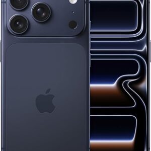 Apple iPhone 17 Pro 256 GB: 6.3-inch Display with ProMotion up to 120Hz, A19 Pro Chip, Breakthrough Battery Life, Pro Fusion Camera System with Center Stage Front Camera; Deep Blue