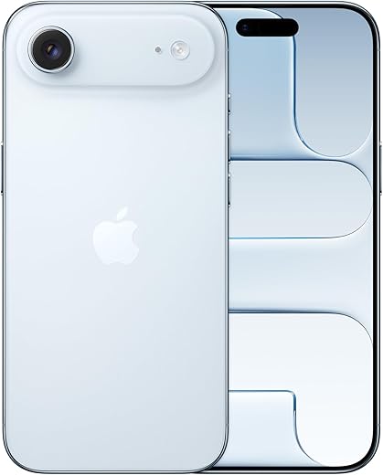 Apple iPhone Air 256 GB: Thinnest iPhone Ever, 6.5-inch Display with ProMotion up to 120Hz, Powerful A19 Pro Chip, Center Stage Front Camera, All-Day Battery Life; Sky Blue