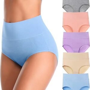 High Waist Cotton Briefs Multipack for Women