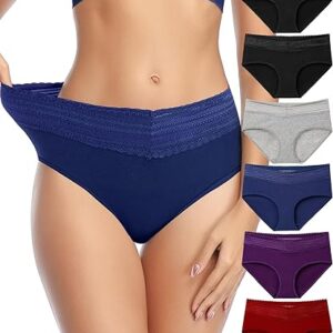Women's High Waist Cotton Full Coverage Panties