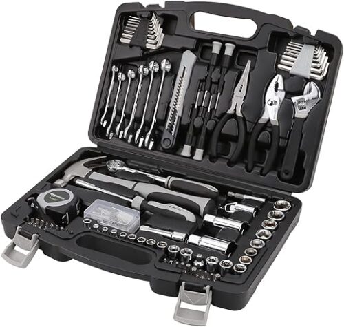 Amazon Basics 131-Piece Home Repair Tool Kit Set