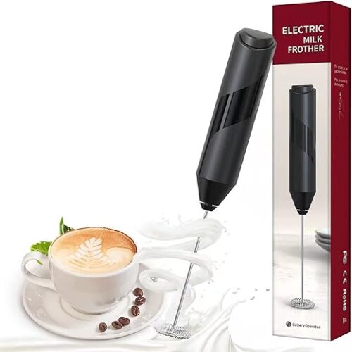 Electric Handheld Milk Frother – Foam Maker for Coffee & Lattes
