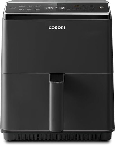 COSORI Air Fryer 6.4L APP Controllable Oven Dual Blaze 1700W, Double Heating Elements, Cookbook, No Shaking & No Preheating, 12 Functions, Roast, Bake, Reheat, Dishwasher Safe CAF-P583S