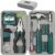 Hi-Spec 25-Piece Green Hand Tool Set for DIY Home Repairs