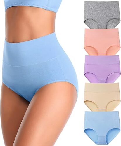 High Waist Cotton Full Coverage Women’s Panties Multipack