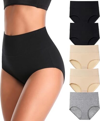 High Waist Cotton Full Coverage Women’s Panties Multipack