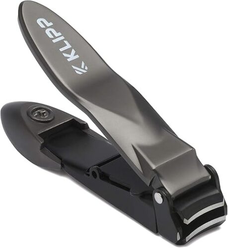 KLIPP Heavy Duty Nail Clippers for Men with Catcher & Pouch