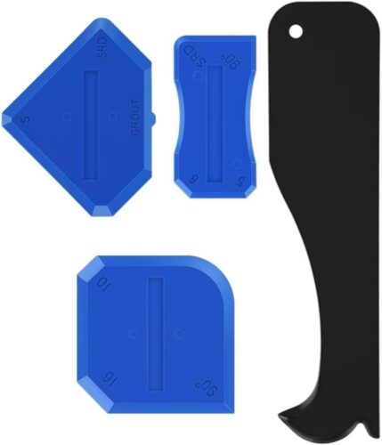 4-in-1 Silicone Caulk Tool Set with Sealant Remover