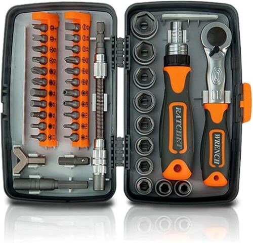38-in-1 Ratchet Screwdriver Bit Set – Versatile Tool Kit