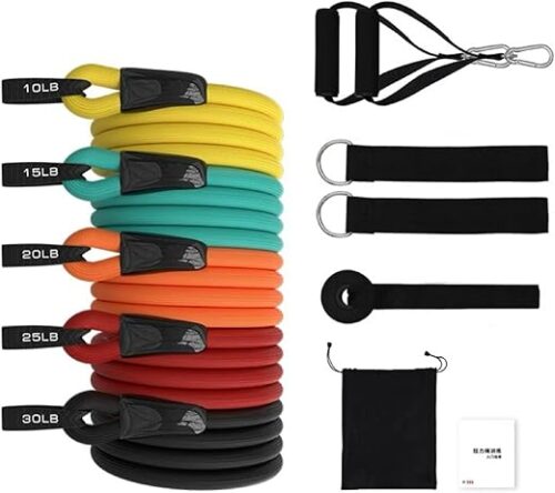 SKY-TOUCH 12 Resistance Bands Set for Strength Training & Yoga