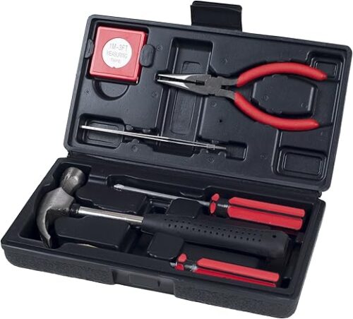 Stalwart 6-Piece Household Tool Set – Hammer, Screwdrivers, Pliers