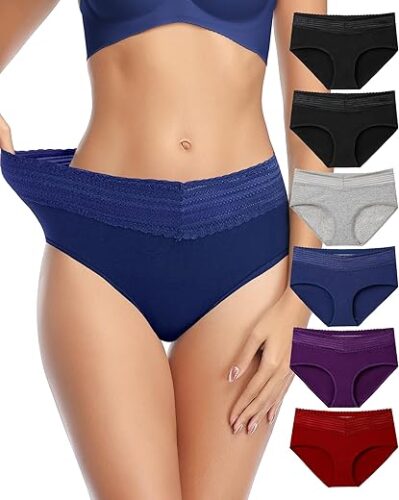 High Waist Cotton Briefs Multipack for Women – Full Coverage